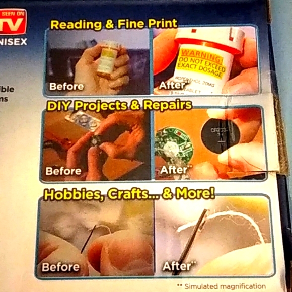 As Seen On TV Mighty Sight Deluxe LED Magnifying Eyeglasses Set - Picture 3 of 4